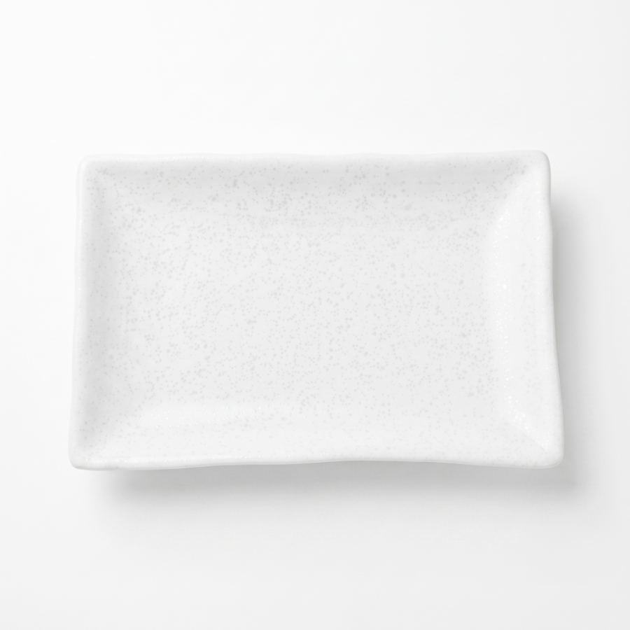 Rectangular plate, white