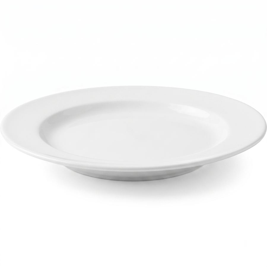 Rimmed plate