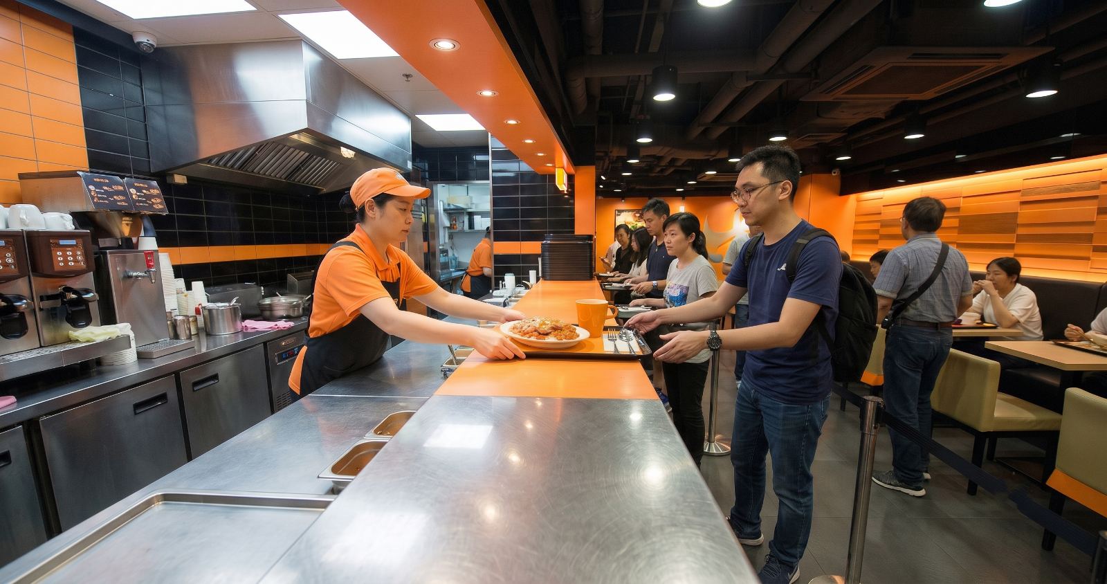 Quick-service restaurant — counter service