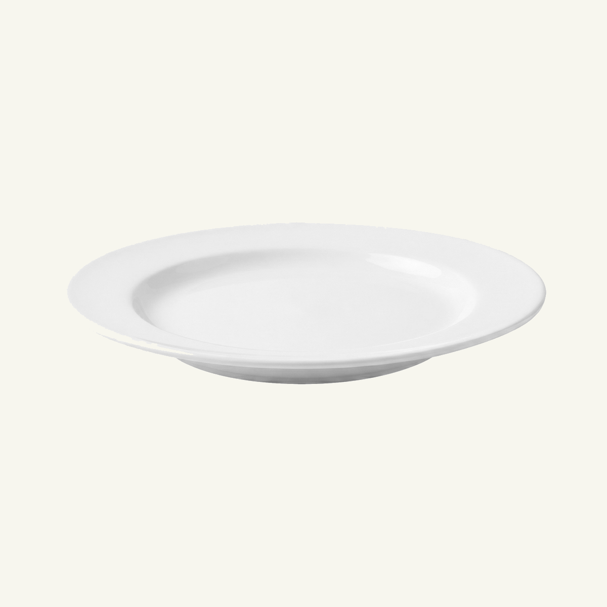 Round rimmed plate