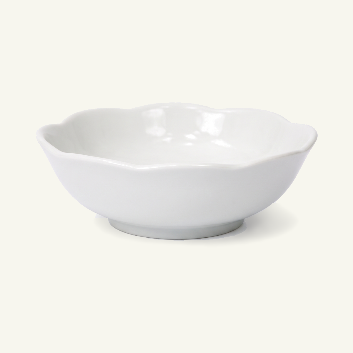 Fourier lotus-shaped plate Ø160 × 40 mm in white, item code F09601