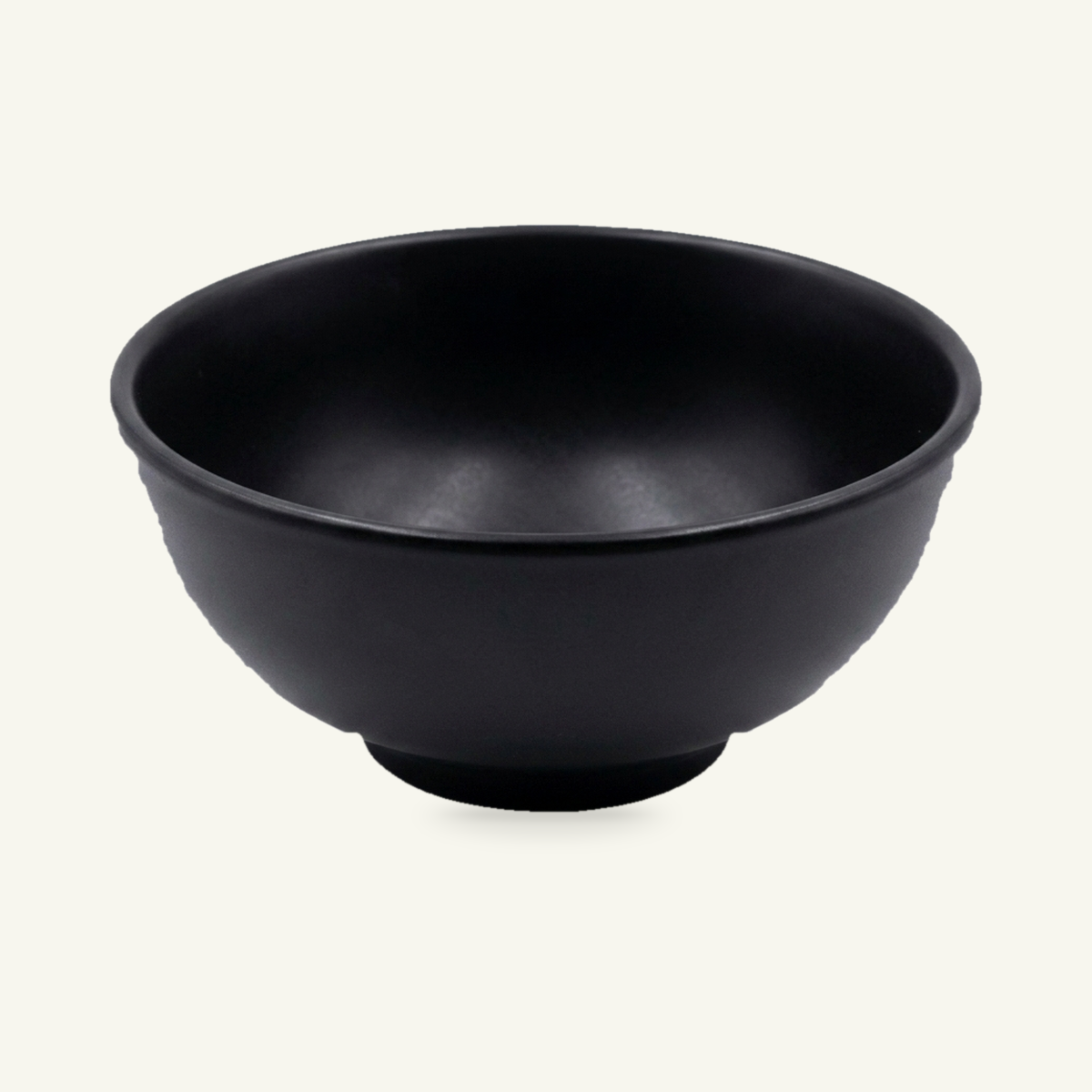 Fourier round bowl Ø122 × 50 mm in black matte, item code F19202