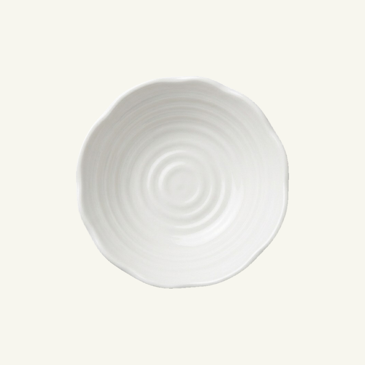 Fourier round scalloped plate Ø170 × 45 mm in white, item code F25201