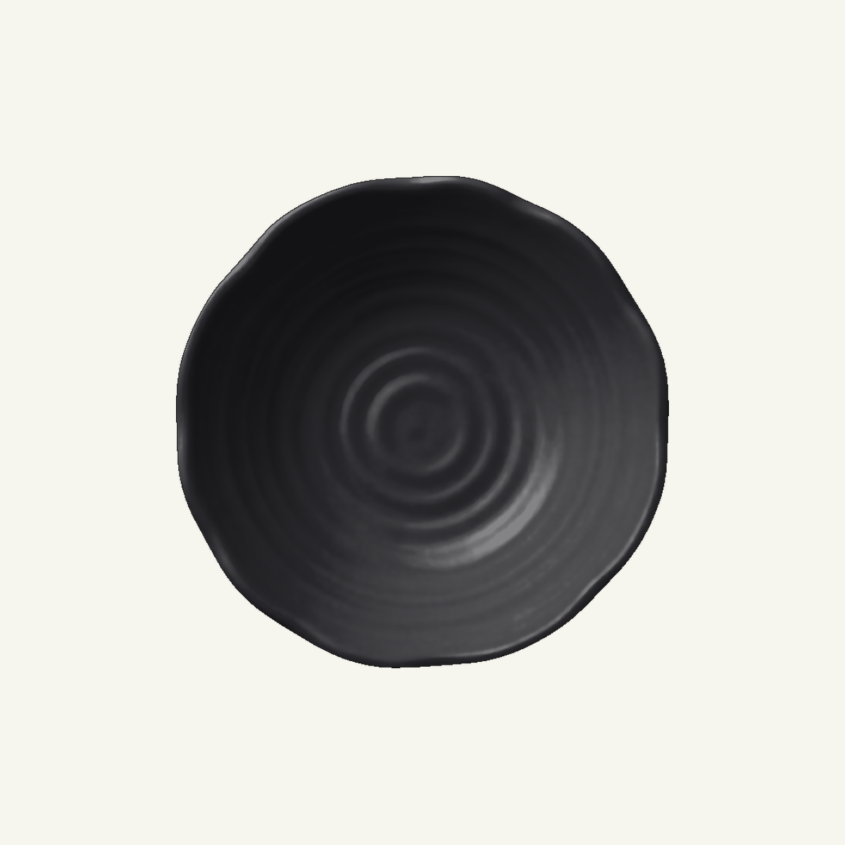 Round scalloped plate
